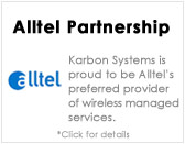 Karbon Managed Wireless is 
proud to be Alltel's 
preferred provider of 
wireless managed services.