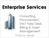 Wireless Managed 
Services including 
Consulting, Procurement 
24x7 Help Desk, Billing and 
Asset Management.